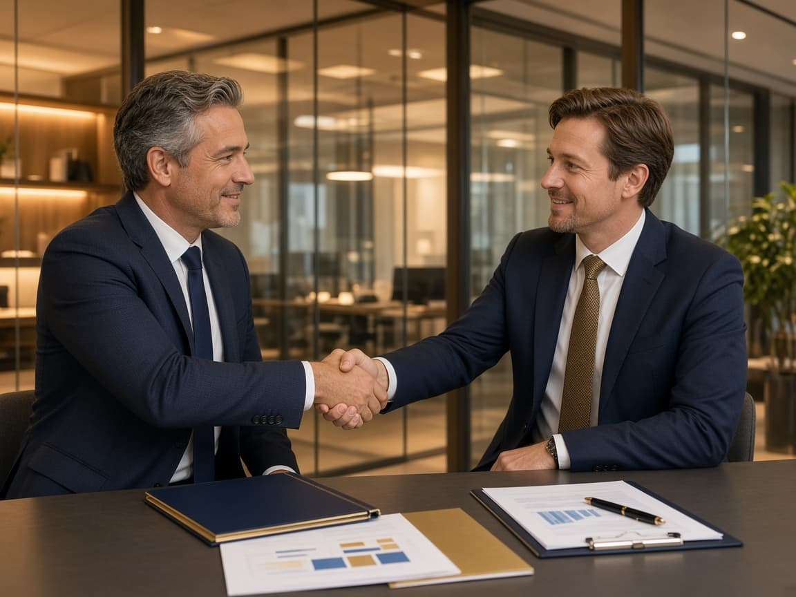 Professional workplace meeting between operations and HR leads